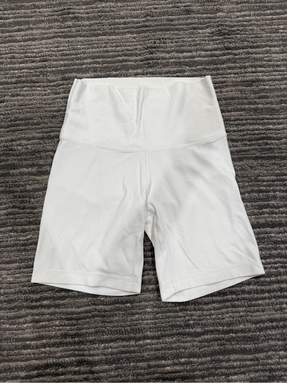 TNA White High-Rise Bike Shorts
